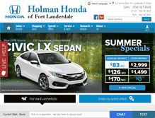 Tablet Screenshot of holmanhonda.com